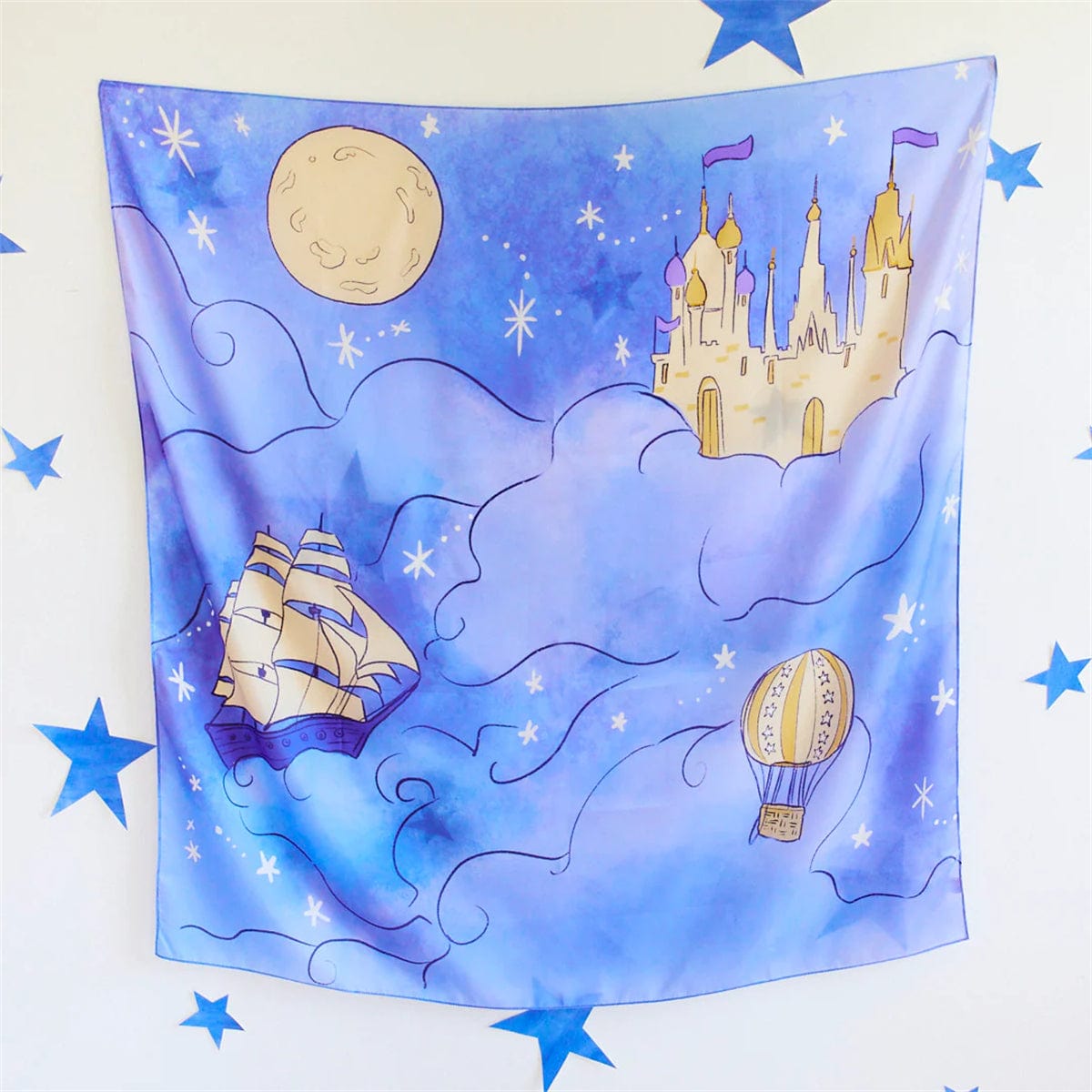 Sarah's Silks Playmap - Large - Castle in the Sky