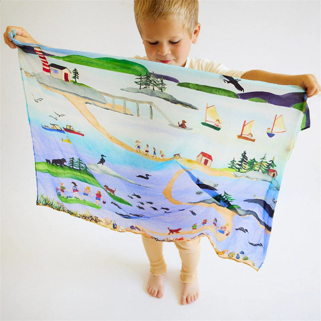 Sarah's Silks Playsilk - Seek and Find - Summer in  Maine