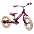 Trybike Steel 2 Wheel Balance Bike - Red Vintage