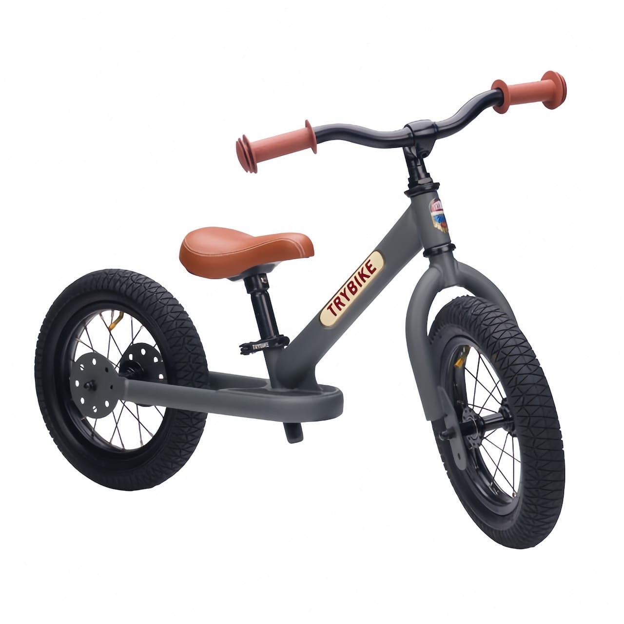 Trybike Steel 2 Wheel Balance Bike - Grey