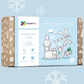 (Slight Colour Variance) Connetix Tiles 34 Piece Clear Pack