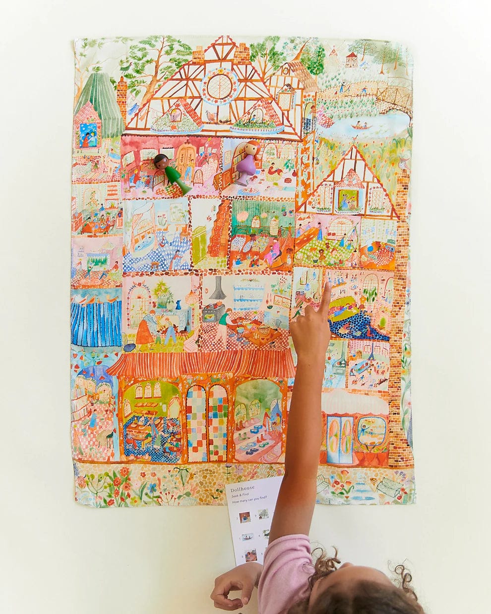 Sarah's Silks Playsilk Seek and Find - Dollhouse