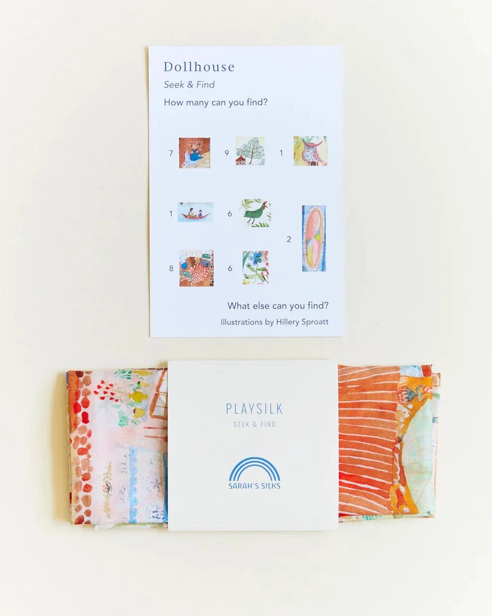 Sarah's Silks Playsilk Seek and Find - Dollhouse