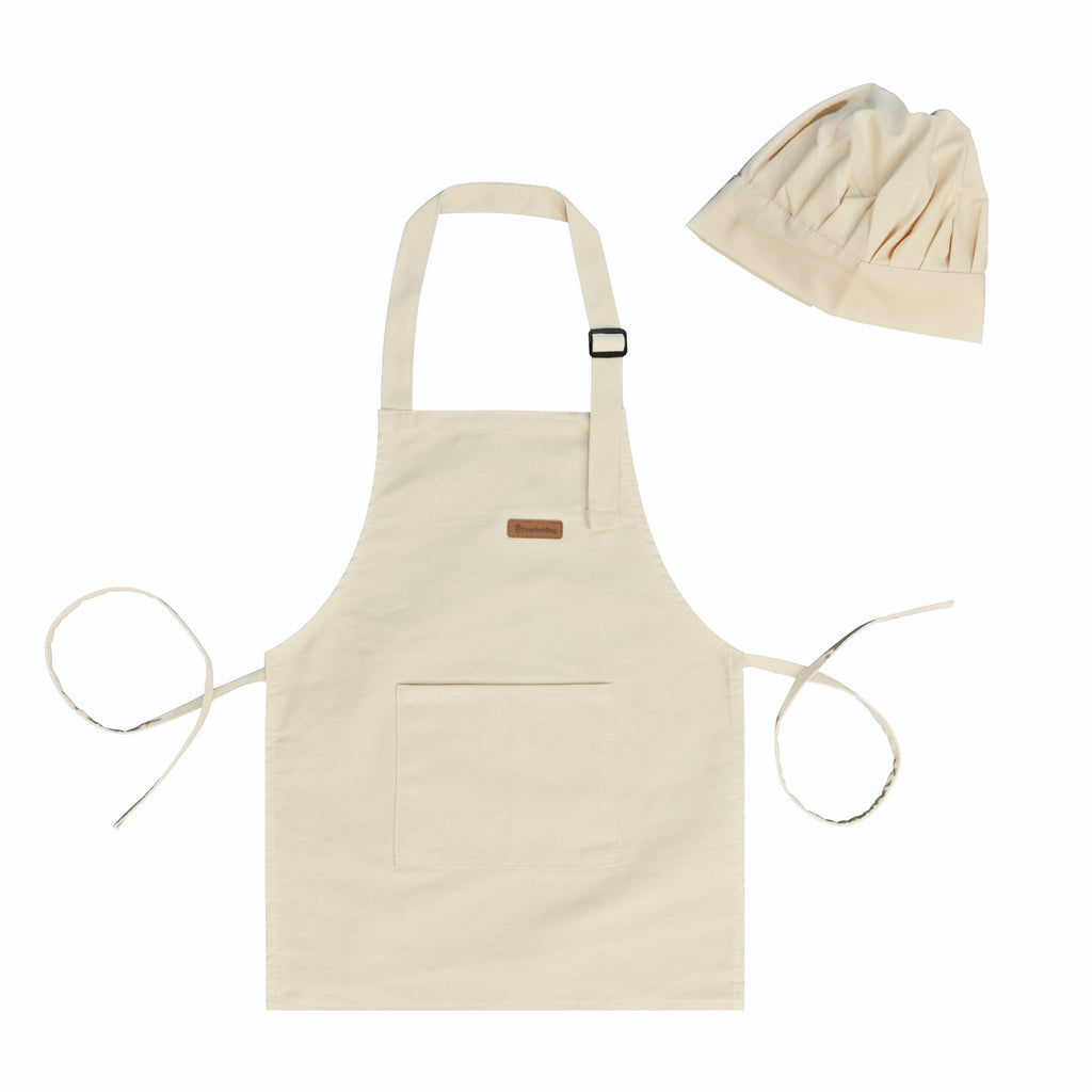 myduckling Kids Chef Apron & Hat Set - Cream