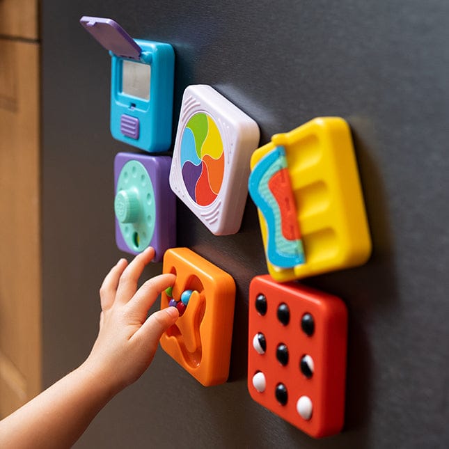 Fat Brain Toys PlayTab Sensory Set 4 (Gears, Lenticular, Squeaker Tile)