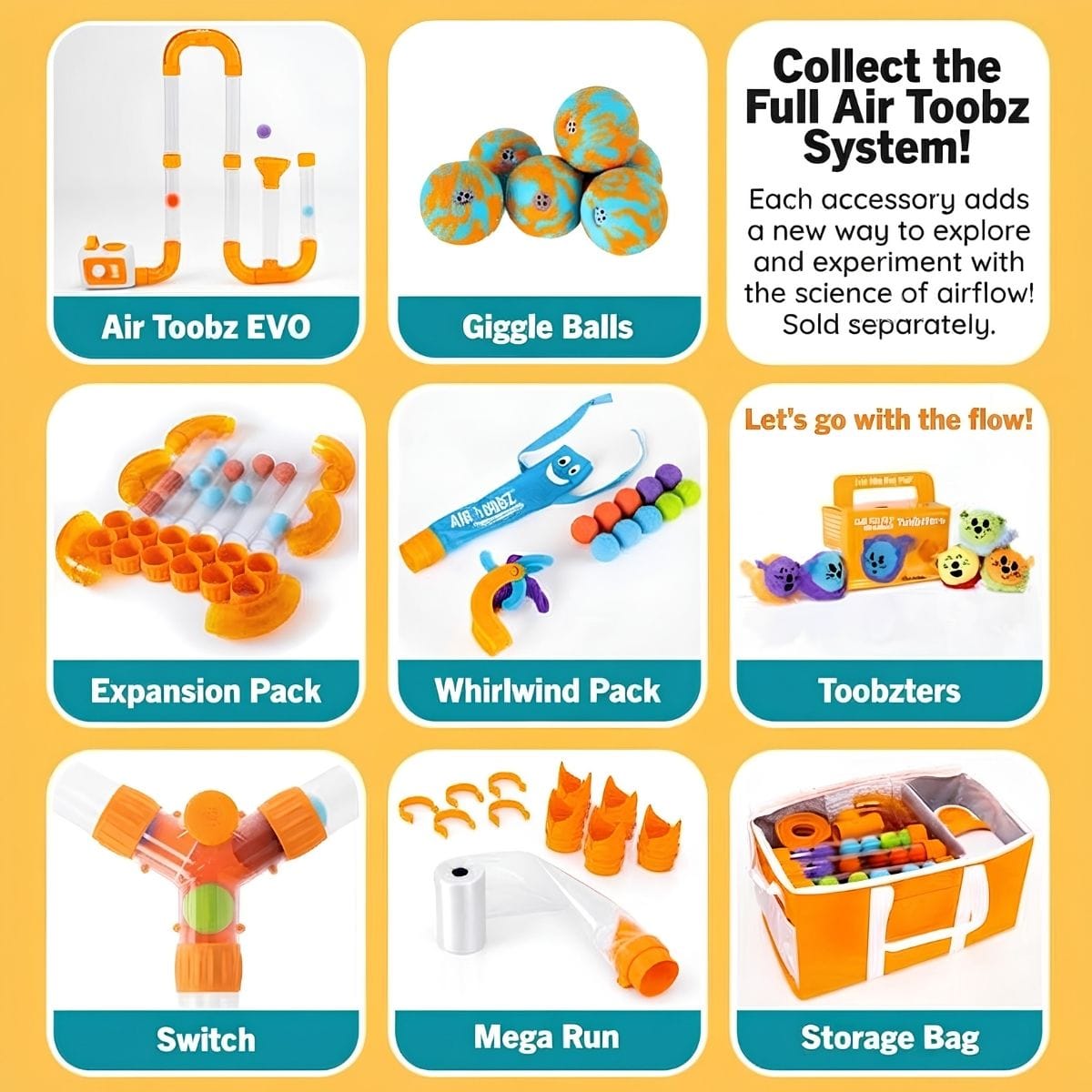 Fat Brain Toys Air Toobz Giggle Balls