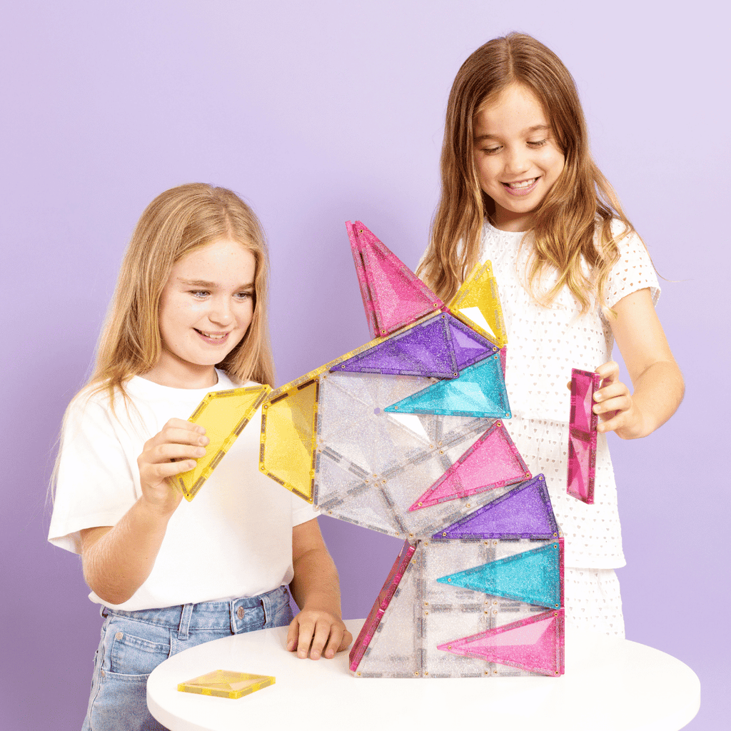 Connetix Tiles Glitter Unicorn Pack 56 Piece
