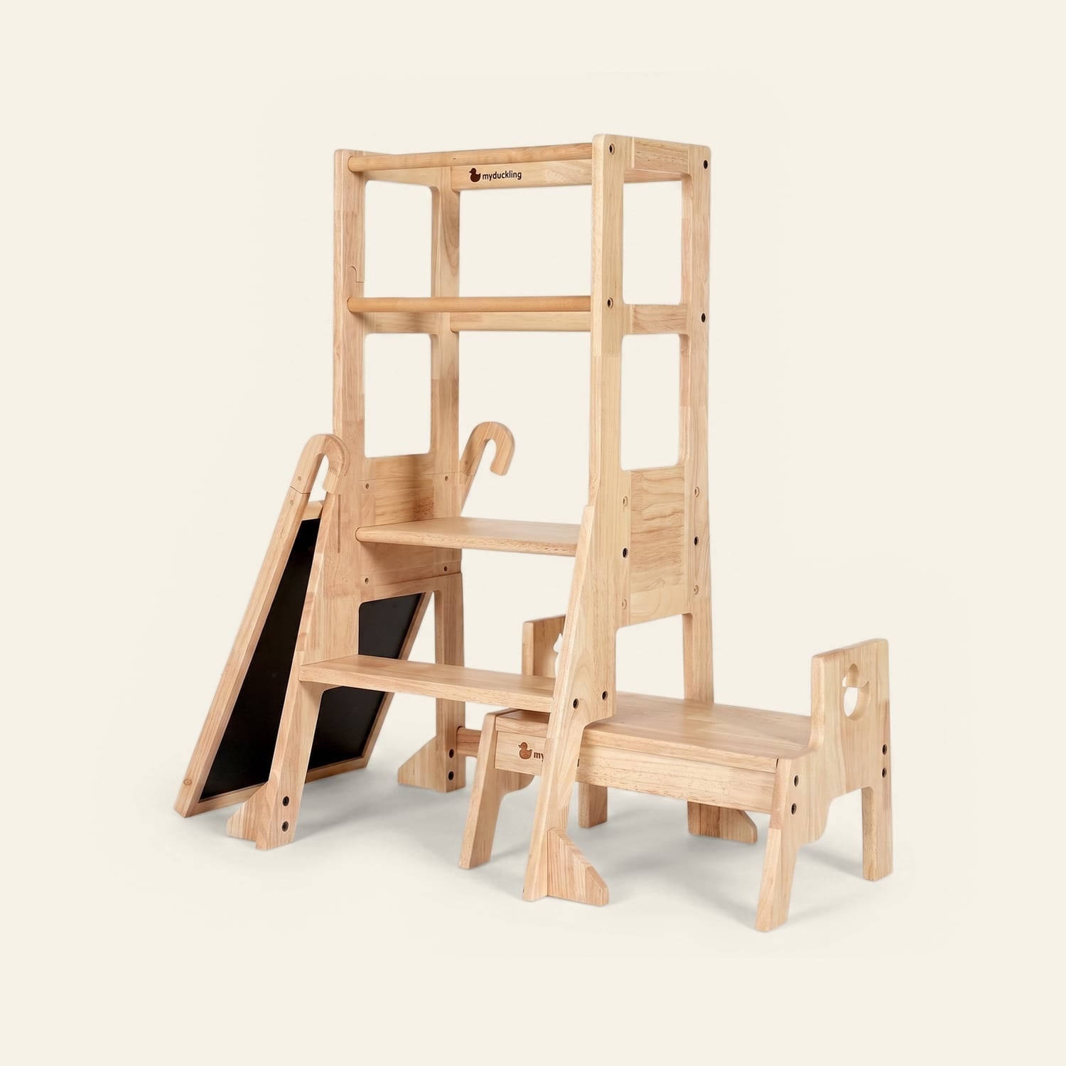 myduckling Solid Wood Adjustable Learning Tower - Duck Stool (Mid-October Pre-Order)