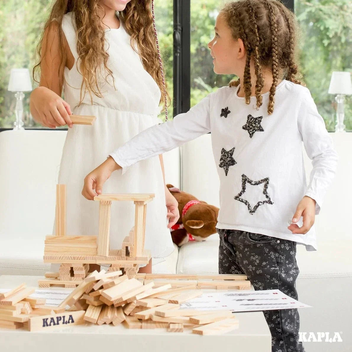 KAPLA Blocks Building Planks - 200 Natural Set