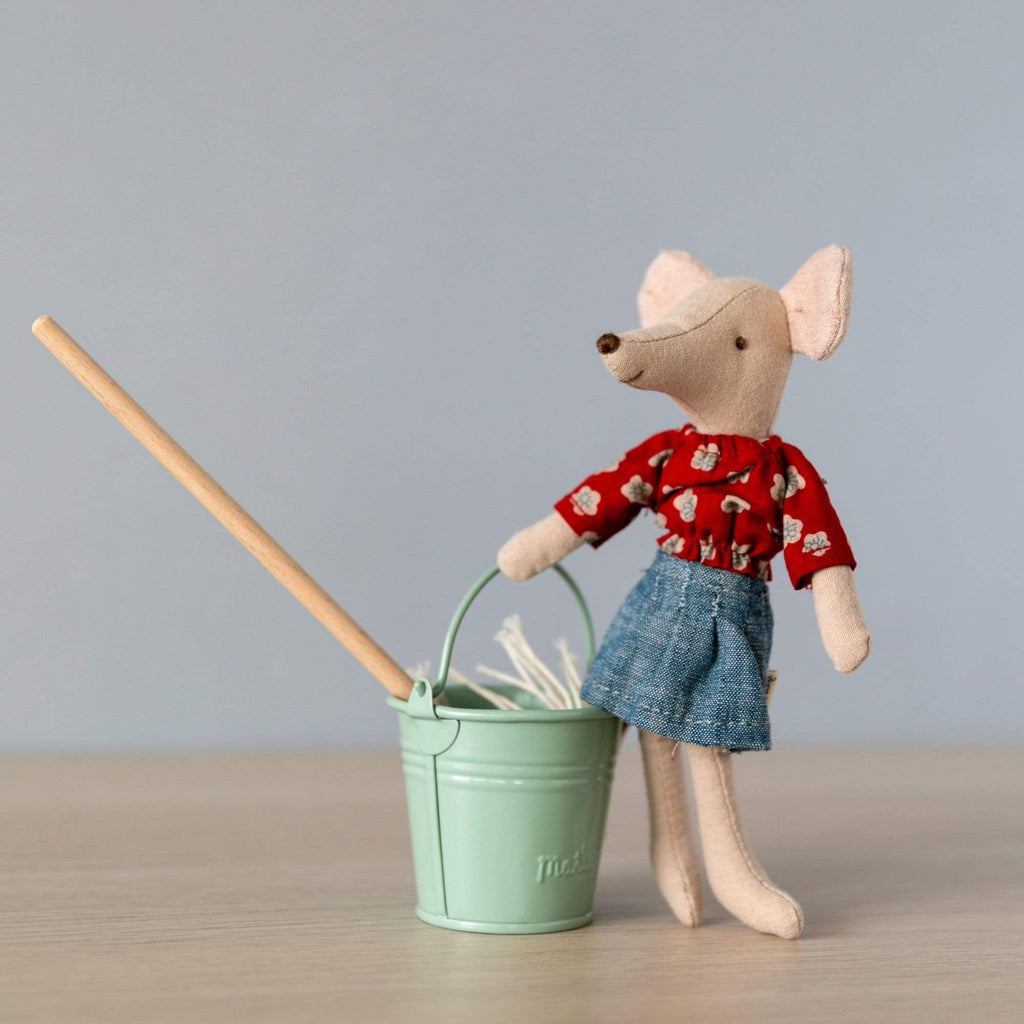 Maileg Miniature Bucket and Mop