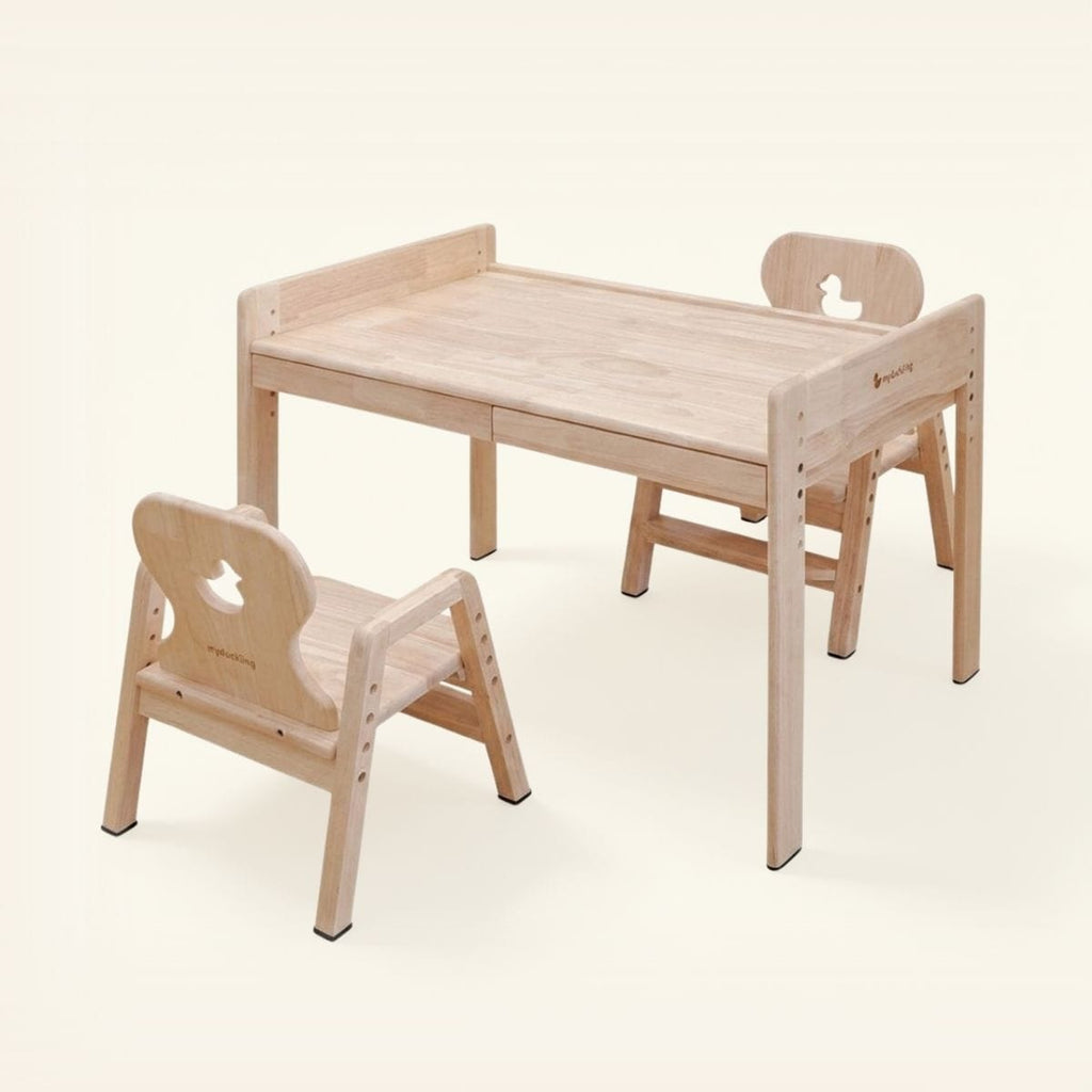 myduckling Kids Activity Adjustable Table with 2 Chairs - Duck