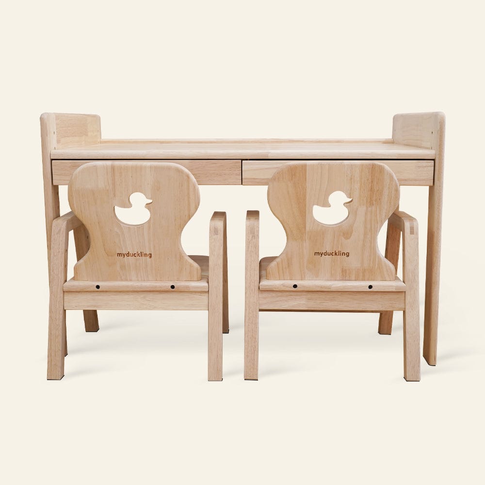 myduckling Kids Activity Adjustable Table with 2 Chairs - Duck