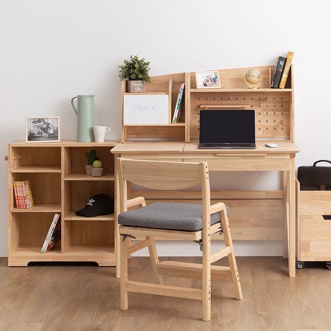 myduckling Solid Wood Study Desk With Easel