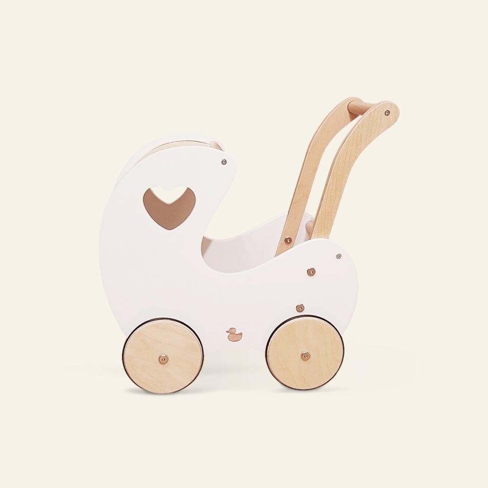 myduckling Doll Pram Walker - White