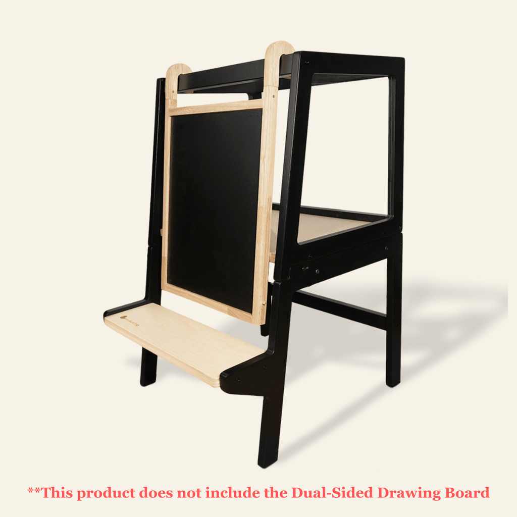 myduckling Convertible Learning Tower - Black/Natural