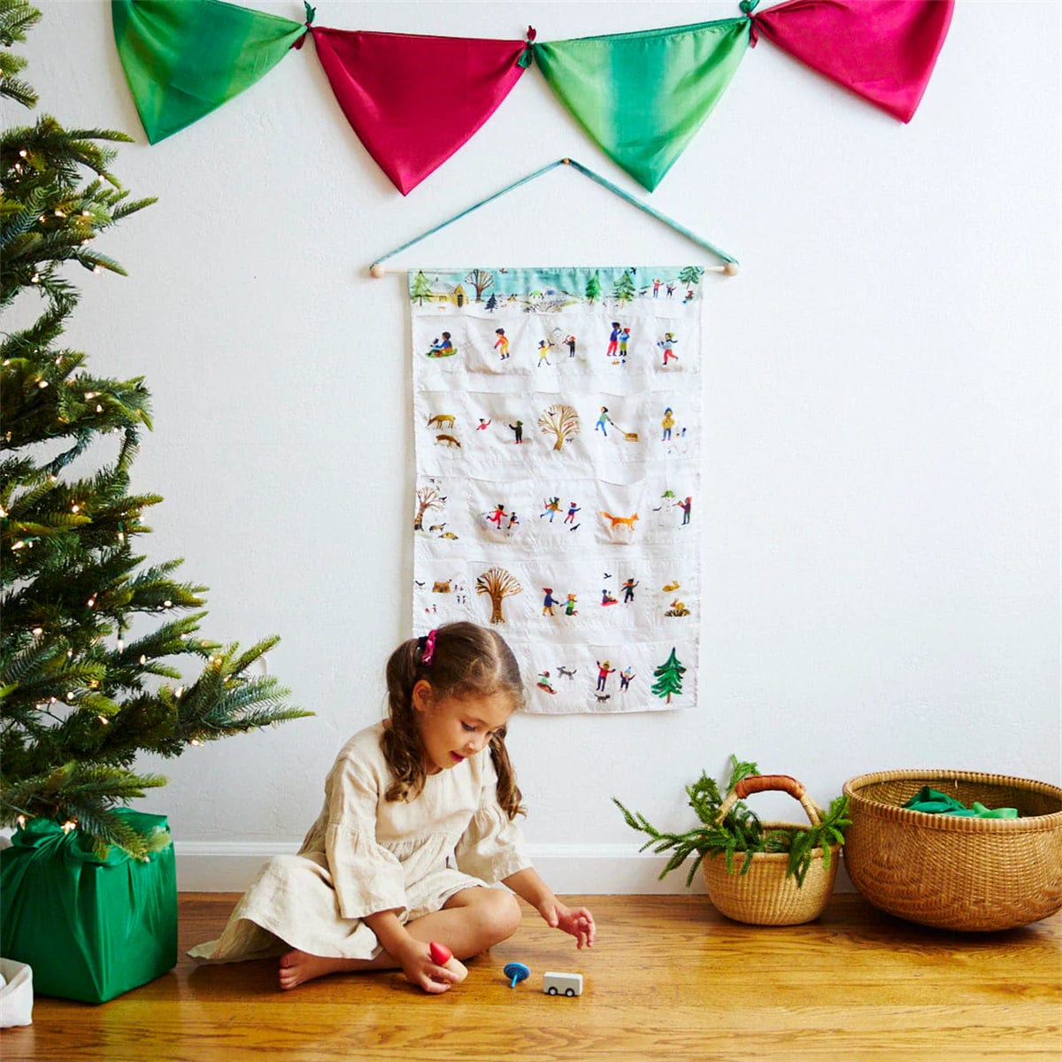 Sarah's Silks Advent Calendar Illustrated by Gemma Koomen- Snowy Day